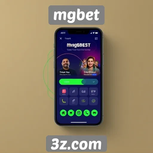 Interface do usuário do mgbet em dispositivos móveis